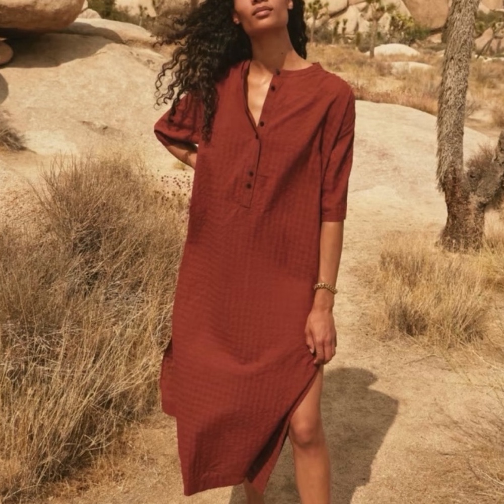 NWOT Everlane The Caftan Dress - Sequoia, Small